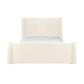 Athara Cream Velvet Queen Bed