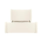 Athara Cream Velvet Queen Bed