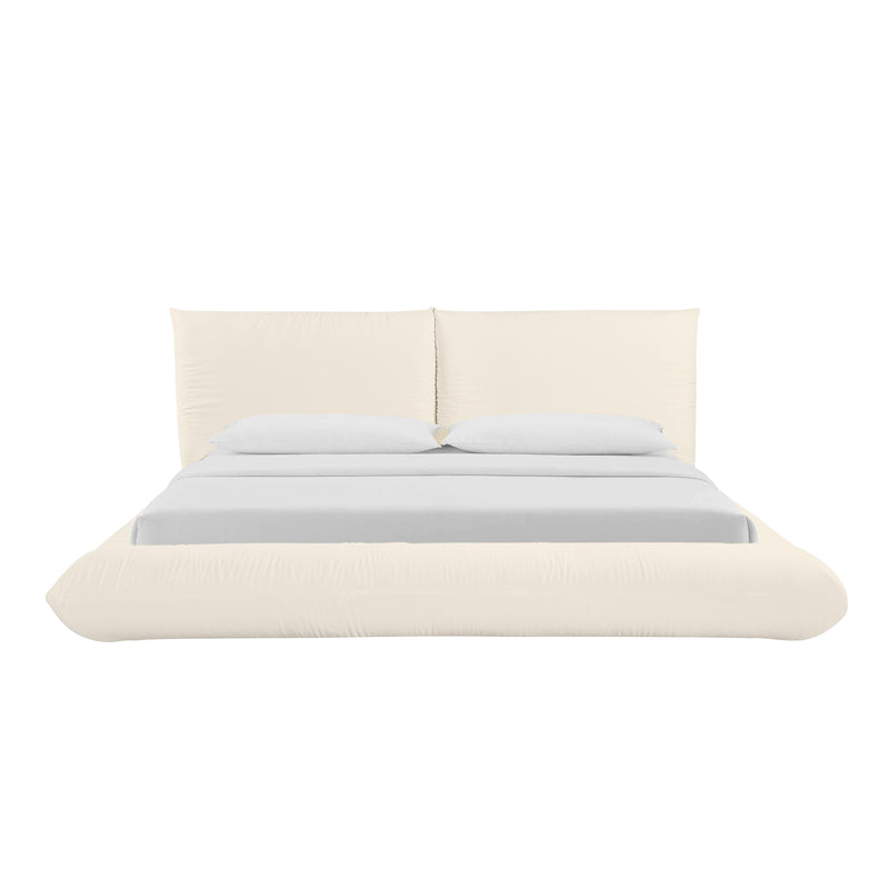 Romp Cream 100% Recycled Linen King Bed