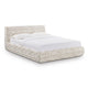 Isla Cream Jacquard Pattern Queen Bed