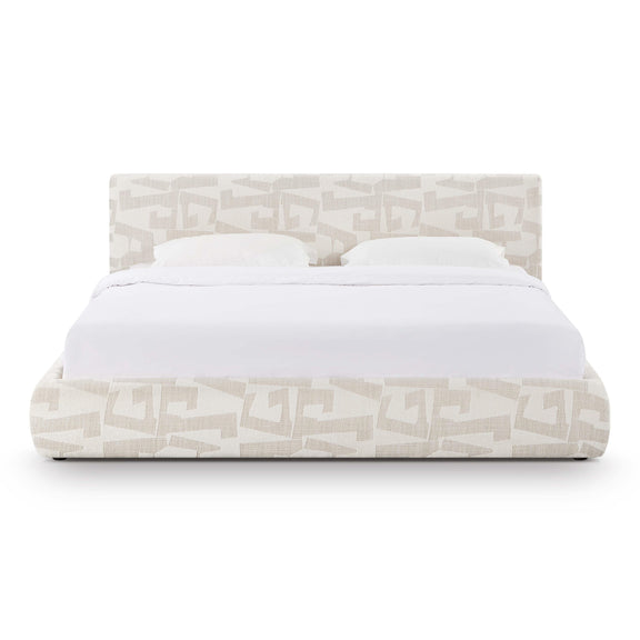Isla Cream Jacquard Pattern Bed