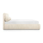 Murielle Taupe Textured Boucle Queen Bed