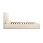 Murielle Taupe Textured Boucle King Bed