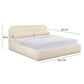Murielle Taupe Textured Boucle King Bed