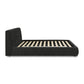 Isla Charcoal Textured Velvet Queen Bed