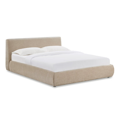 Isla Textured Performance Velvet Bed - Taupe