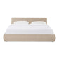 Isla Taupe Textured Velvet King Bed