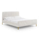 Angela Natural Upcycled Linen Queen Bed