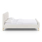 Angela Natural Upcycled Linen Queen Bed