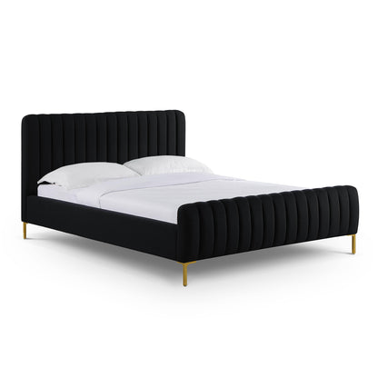 Angela Upcycled Performance Linen Bed - Black
