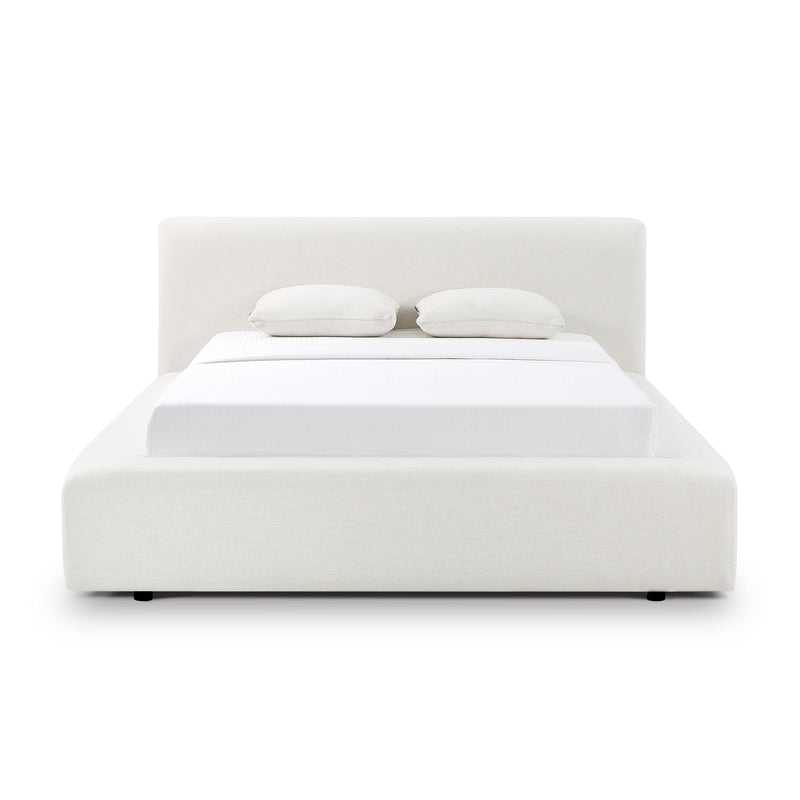 Meena Cream Upcycled Performance Linen Storage Bed