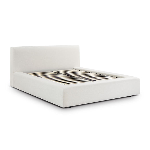 Meena Cream Upcycled Performance Linen Storage Bed