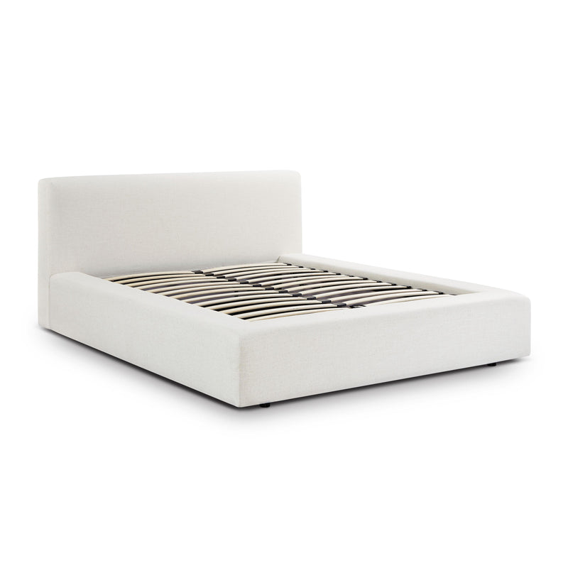 Meena Cream Upcycled Performance Linen Storage Bed