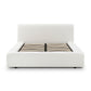 Meena Cream Upcycled Performance Linen Storage Bed