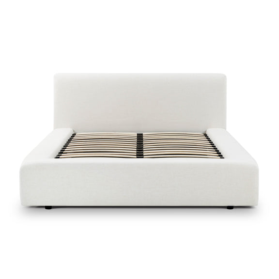 Meena Cream Upcycled Performance Linen Storage Bed