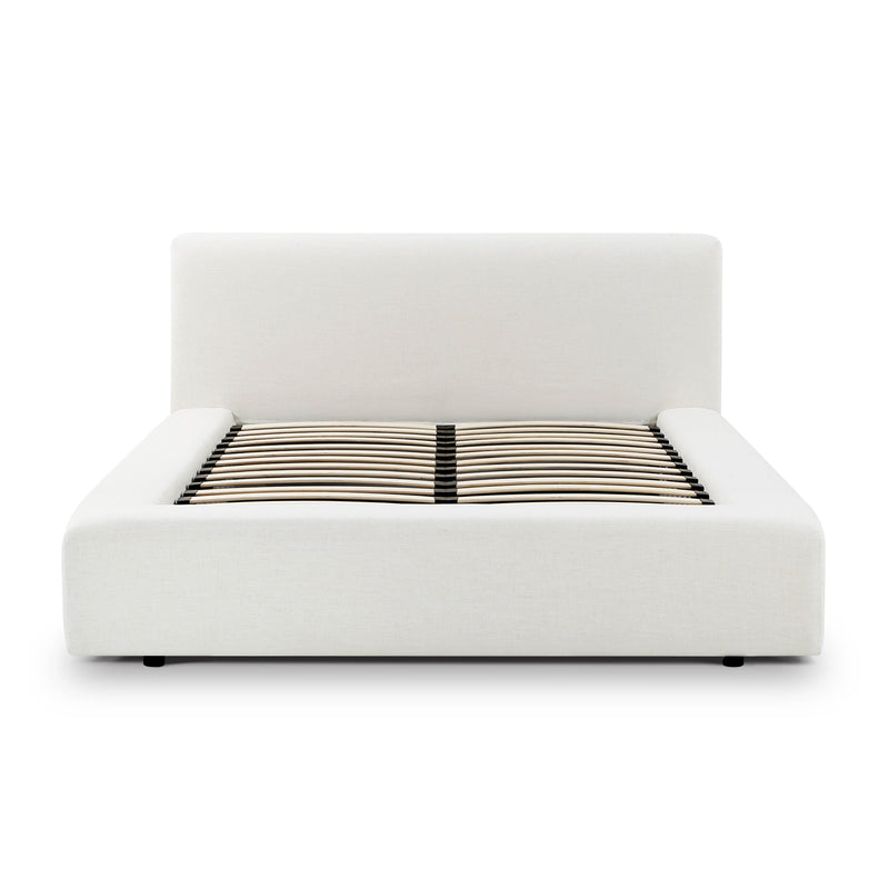 Meena Cream Upcycled Performance Linen Storage Bed