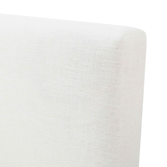 Meena Cream Upcycled Performance Linen Storage Bed