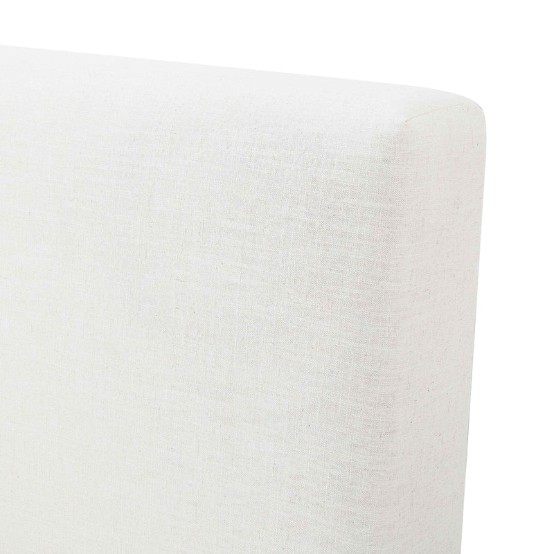 Meena Cream Upcycled Performance Linen Storage Bed