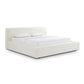 Meena Cream Upcycled Linen Storage King Bed