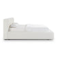 Meena Cream Upcycled Linen Storage King Bed