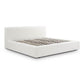 Meena Cream Upcycled Linen Storage King Bed