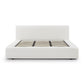 Meena Cream Upcycled Linen Storage King Bed