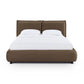 Mel Performance Faux Mohair Velvet Bed - Brown