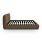 Mel Performance Faux Mohair Velvet Bed - Brown