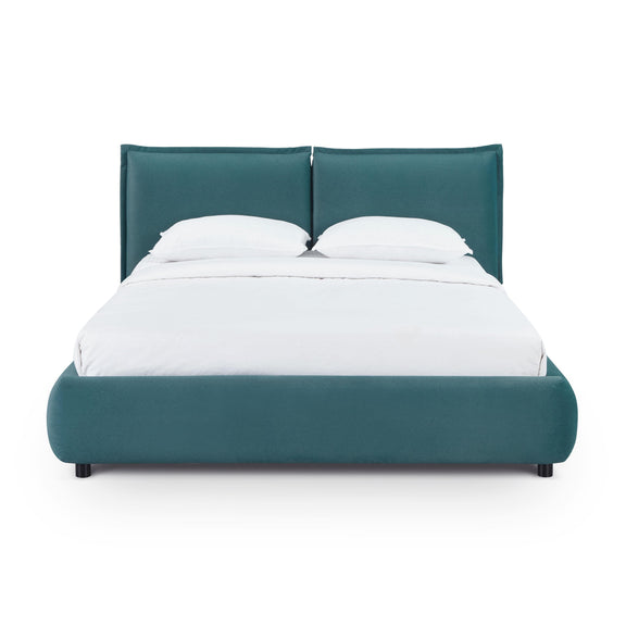 Mel Performance Faux Mohair Velvet Bed - Teal