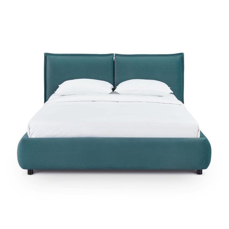 Mel Performance Faux Mohair Velvet Bed - Teal