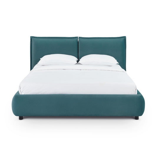 Mel Performance Faux Mohair Velvet Bed - Teal