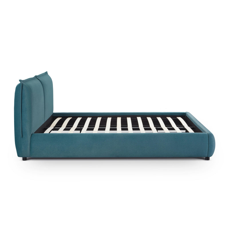 Mel Performance Faux Mohair Velvet Bed - Teal
