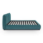 Mel Performance Faux Mohair Velvet Bed - Teal