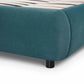 Mel Performance Faux Mohair Velvet Bed - Teal