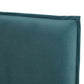 Mel Performance Faux Mohair Velvet Bed - Teal