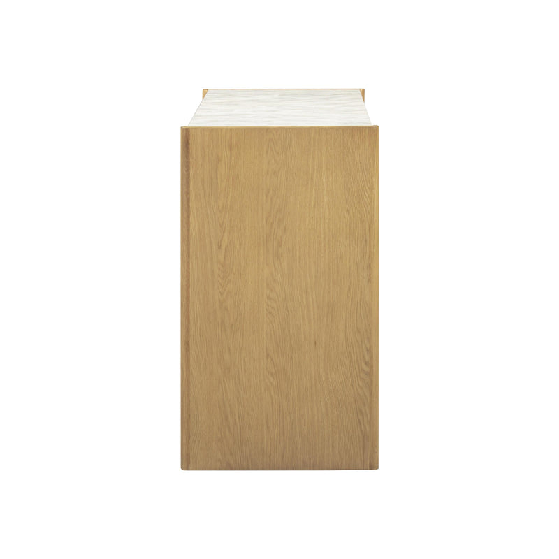 Paige 56" Natural Oak 6-Drawer Dresser