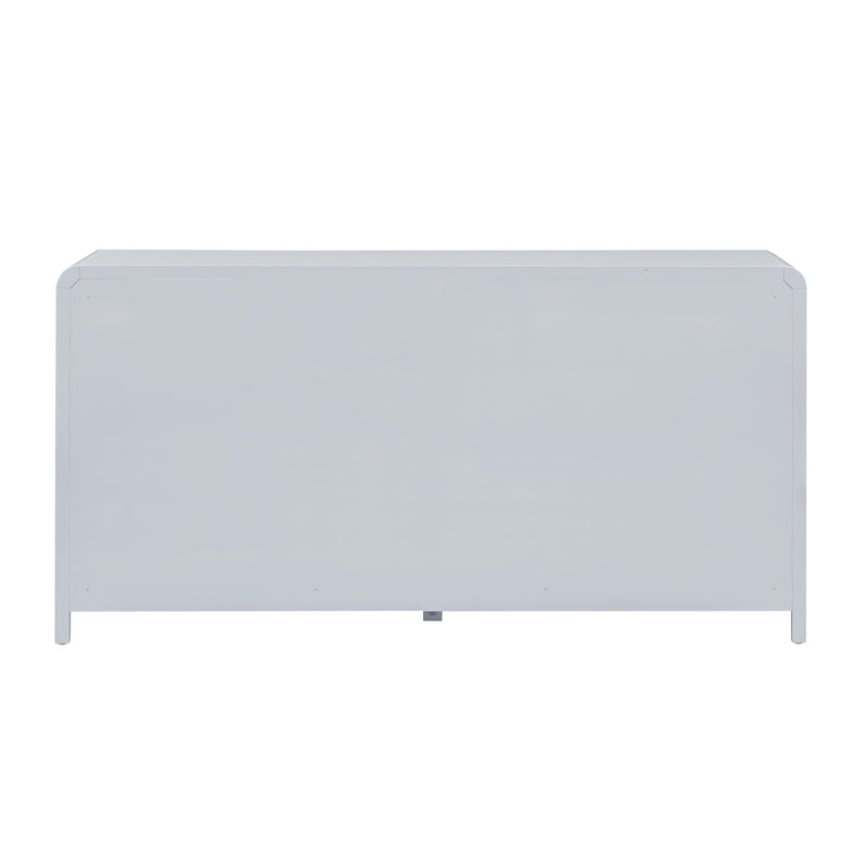 Patty 62" Rattan 6 Drawer Dresser - Blue