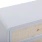 Patty 62" Rattan 6 Drawer Dresser - Blue
