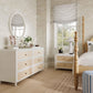 Patty 28" Rattan 2 Drawer Nightstand - White