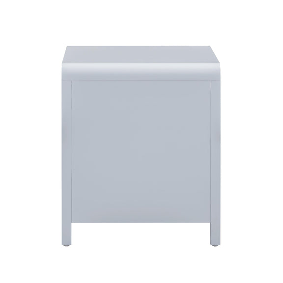 Patty 28" Rattan 2 Drawer Nightstand - Blue