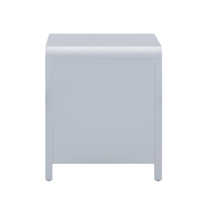 Patty 28" Rattan 2 Drawer Nightstand - Blue