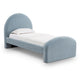 Moon Chambray Blue Performance Chenille Twin Bed