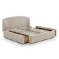 Corey Upcycled Performance Linen Storage Bed - Taupe