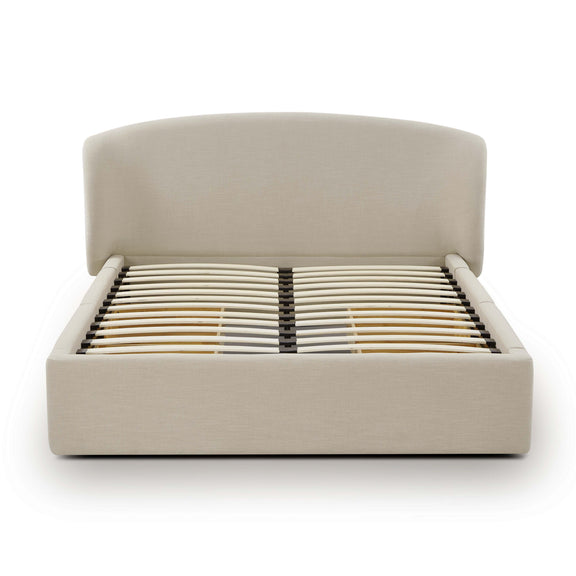 Corey Upcycled Performance Linen Storage Bed - Taupe