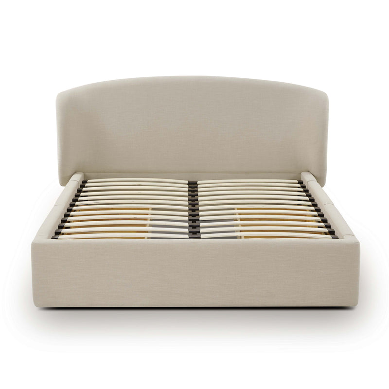 Corey Upcycled Performance Linen Storage Bed - Taupe