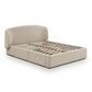 Corey Upcycled Performance Linen Storage Bed - Taupe