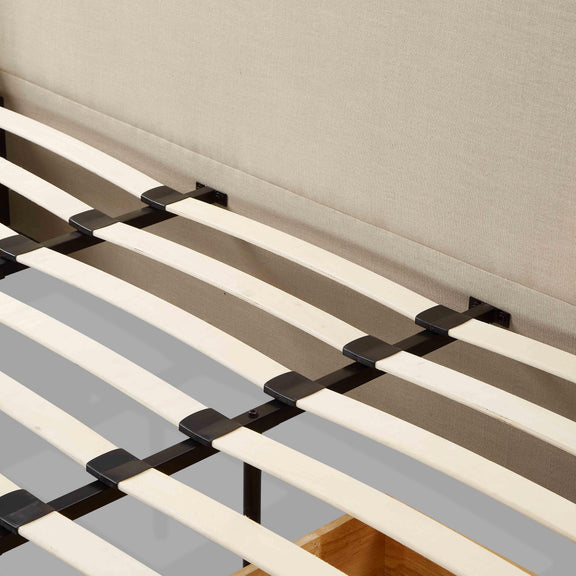 Corey Upcycled Performance Linen Storage Bed - Taupe