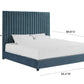 Arabelle Sea Blue Bed in Queen