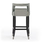 Hart Grey Velvet Bar Stool