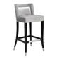 Hart Performance Velvet Stool - Grey / Counter Height
